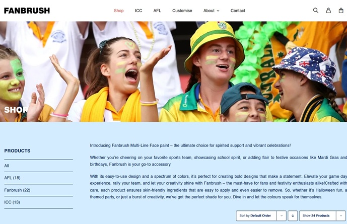 Fanbrush© is distributed in Australia & New Zeland